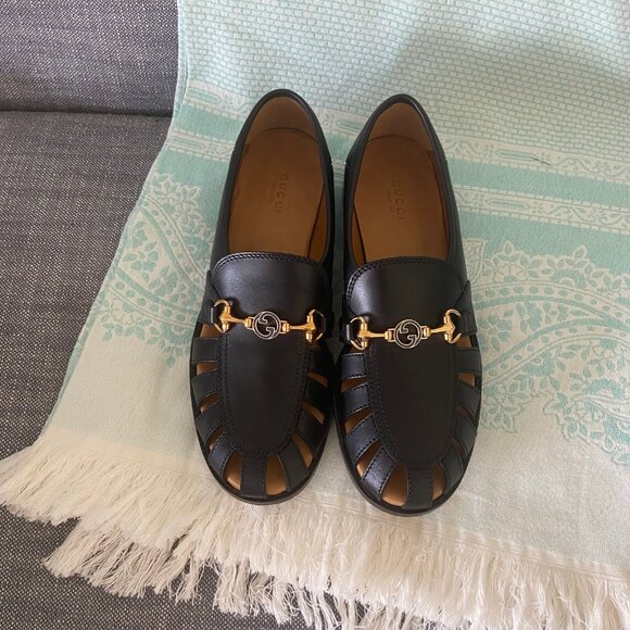 Gucci Horsebit Black Leather Loafers, Quebec Calf - Picture 3 of 6